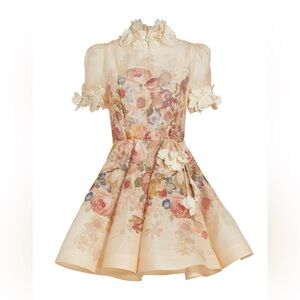 Zimmermann luminosity-liftoff-flower-mini-dress NWT
